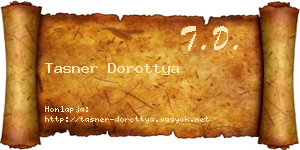 Tasner Dorottya névjegykártya